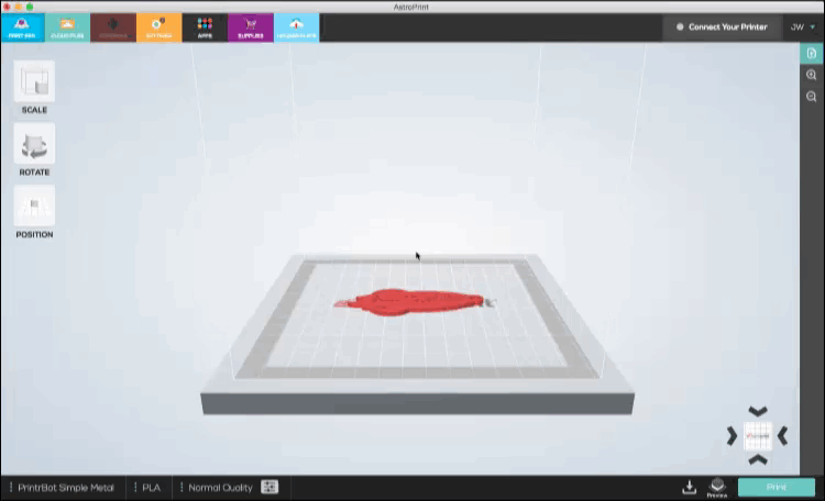 AstroPrint Desktop Edit Functions
